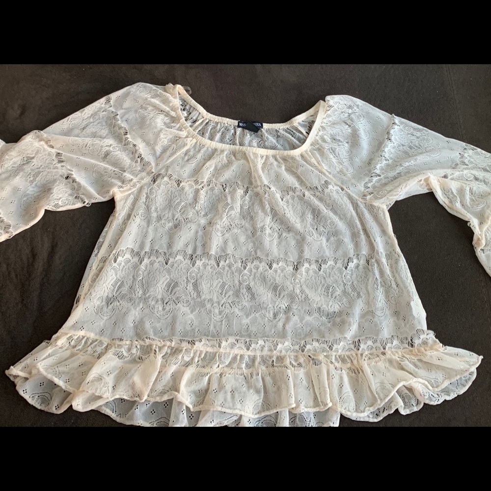 Miss Chevious Vintage Lace Crop top